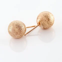 Boucles D'oreilles Puces Fidelia Boule Sablee|Marc Orian Hot