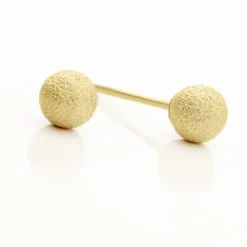 Boucles D'oreilles Puces Fidelia Boule Sablee|Marc Orian Sale