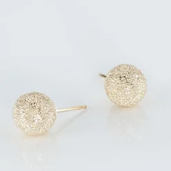 Boucles D'oreilles Puces Fidelia Boule Sablee|Marc Orian