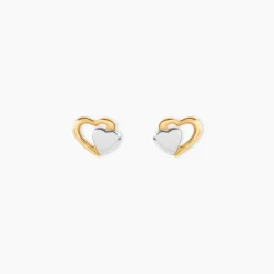 Boucles D'oreilles Puces Frantsesa Or Jaune