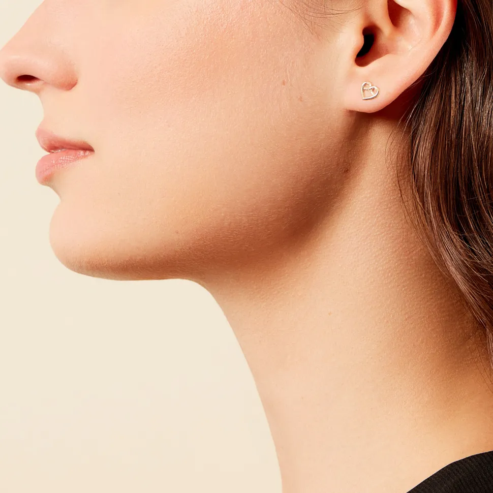 Boucles D'oreilles Puces Hartwin Or Jaune