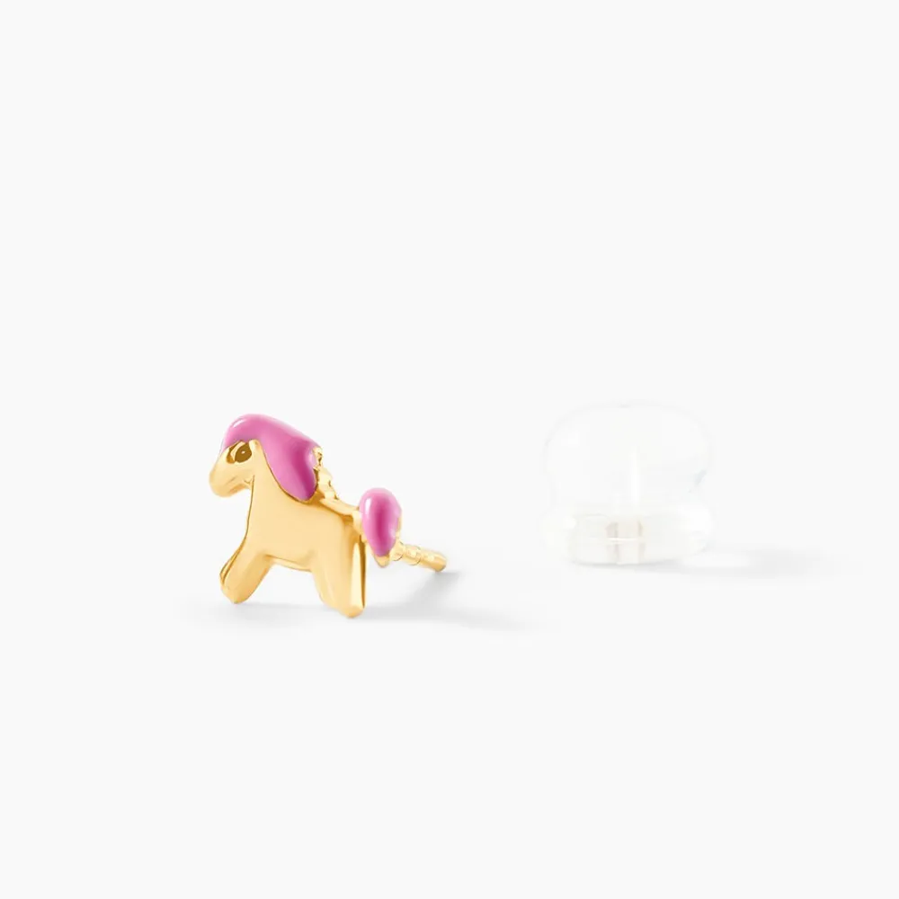 Boucles D'oreilles Puces Heldea Cheval Or Jaune|Marc Orian Clearance