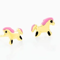 Boucles D'oreilles Puces Heldea Cheval Or Jaune|Marc Orian Clearance