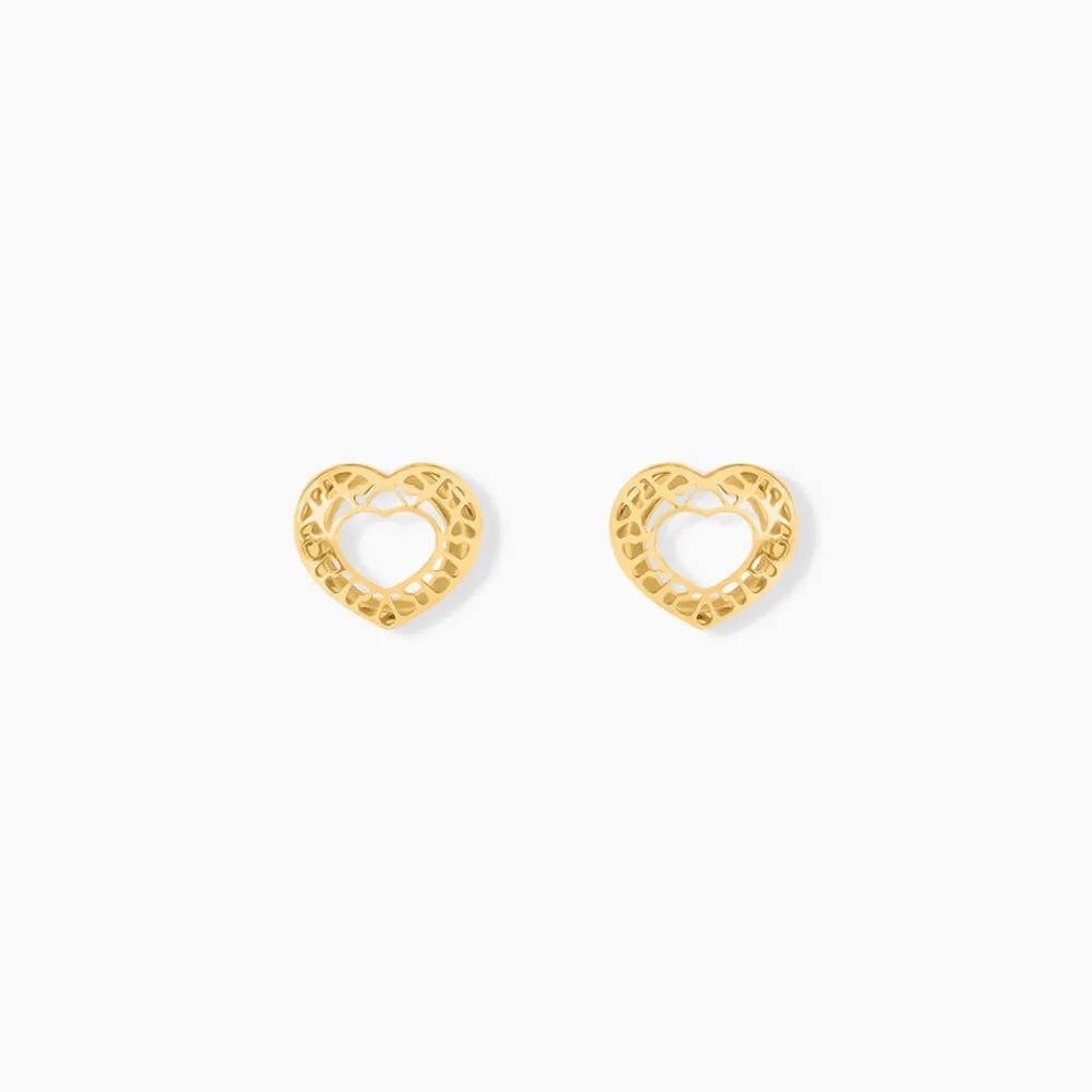 Boucles D'oreilles Puces Himelinda Or Jaune|Marc Orian