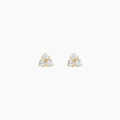 Boucles D'oreilles Puces Jana Or Jaune Oxydes De Zirconium