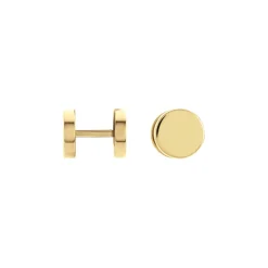 Boucles D'oreilles Puces Jourdan Eas Acier Doré