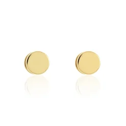 Boucles D'oreilles Puces Jourdan Eas Acier Doré