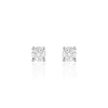 Boucles D'oreilles Puces Kate Or Blanc Diamant