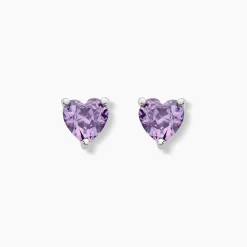 Boucles D'oreilles Puces Kelvyn Argent Blanc Oxyde De Zirconium|Marc Orian Sale
