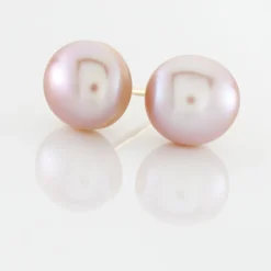 Boucles D'oreilles Puces Kesya Or Jaune Perle De Culture|Marc Orian