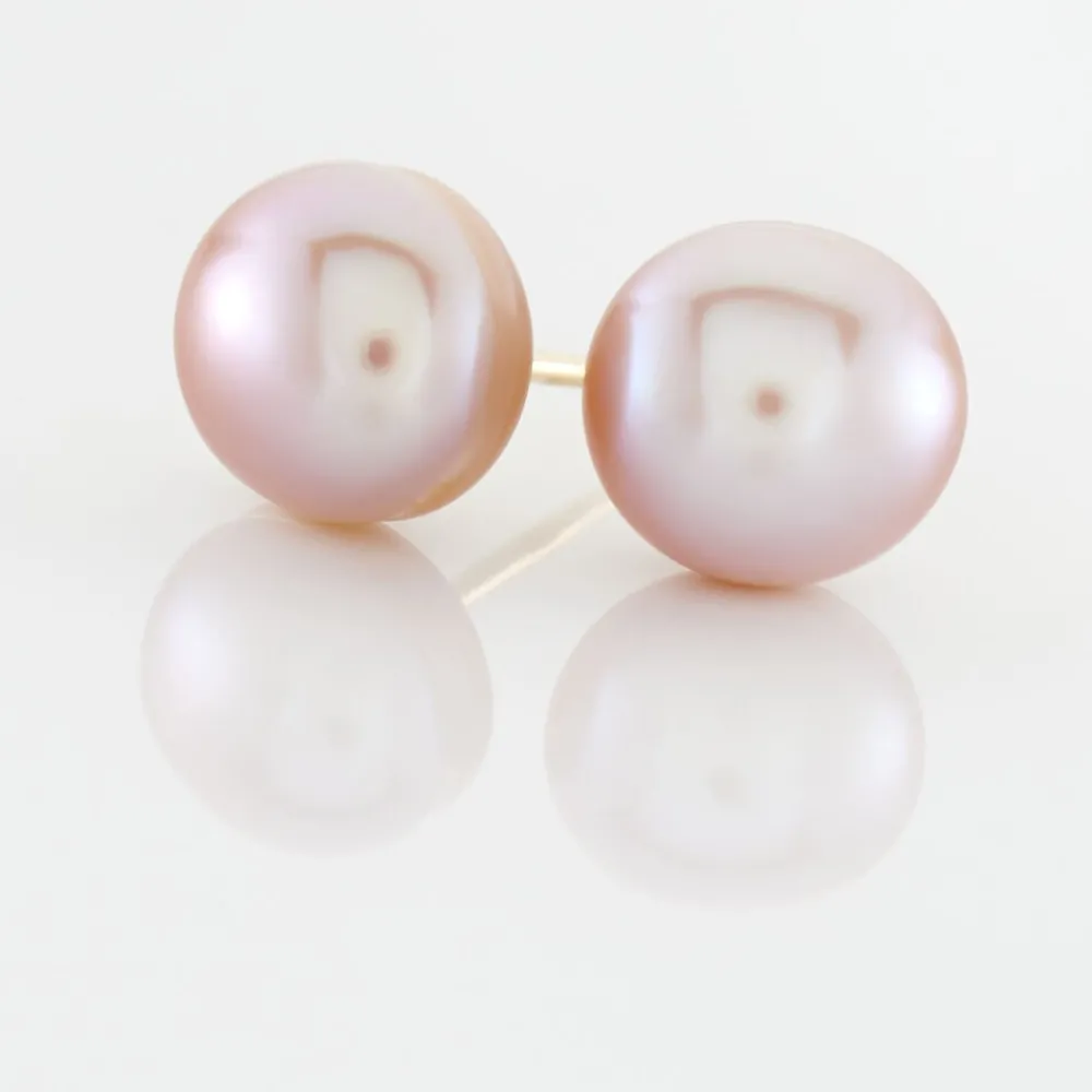 Boucles D'oreilles Puces Kesya Or Jaune Perle De Culture|Marc Orian