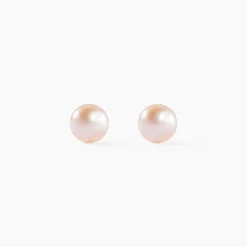 Boucles D'oreilles Puces Kesya Or Jaune Perle De Culture|Marc Orian