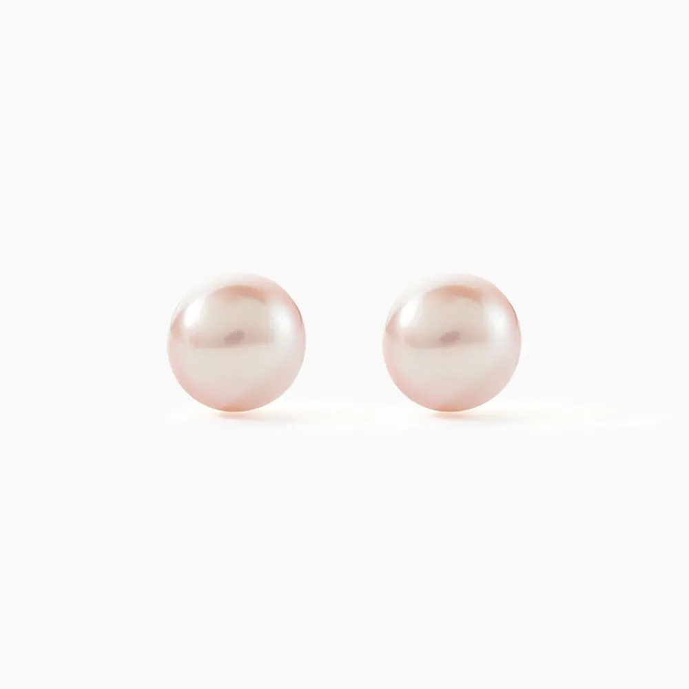 Boucles D'oreilles Puces Kesya Or Jaune Perle De Culture|Marc Orian