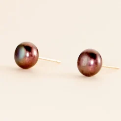 Boucles D'oreilles Puces Kesya Or Jaune Perle De Culture|Marc Orian Sale