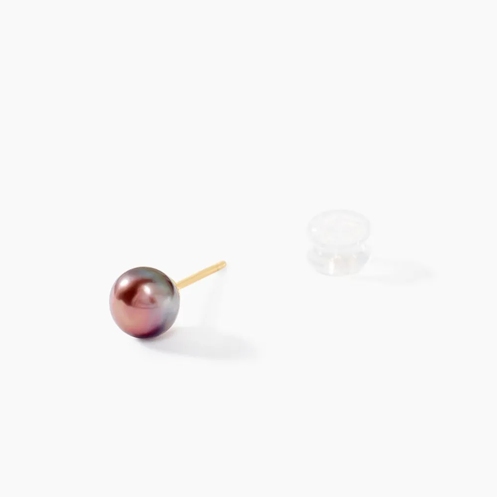 Boucles D'oreilles Puces Kesya Or Jaune Perle De Culture|Marc Orian Sale