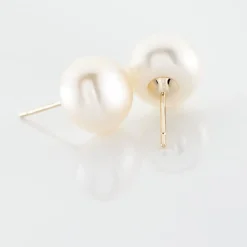 Boucles D'oreilles Puces Kesya Or Jaune Perle De Culture|Marc Orian Sale