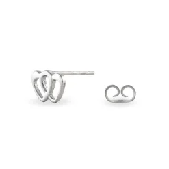 Boucles D'oreilles Puces Lehinaae Argent Blanc|Marc Orian New