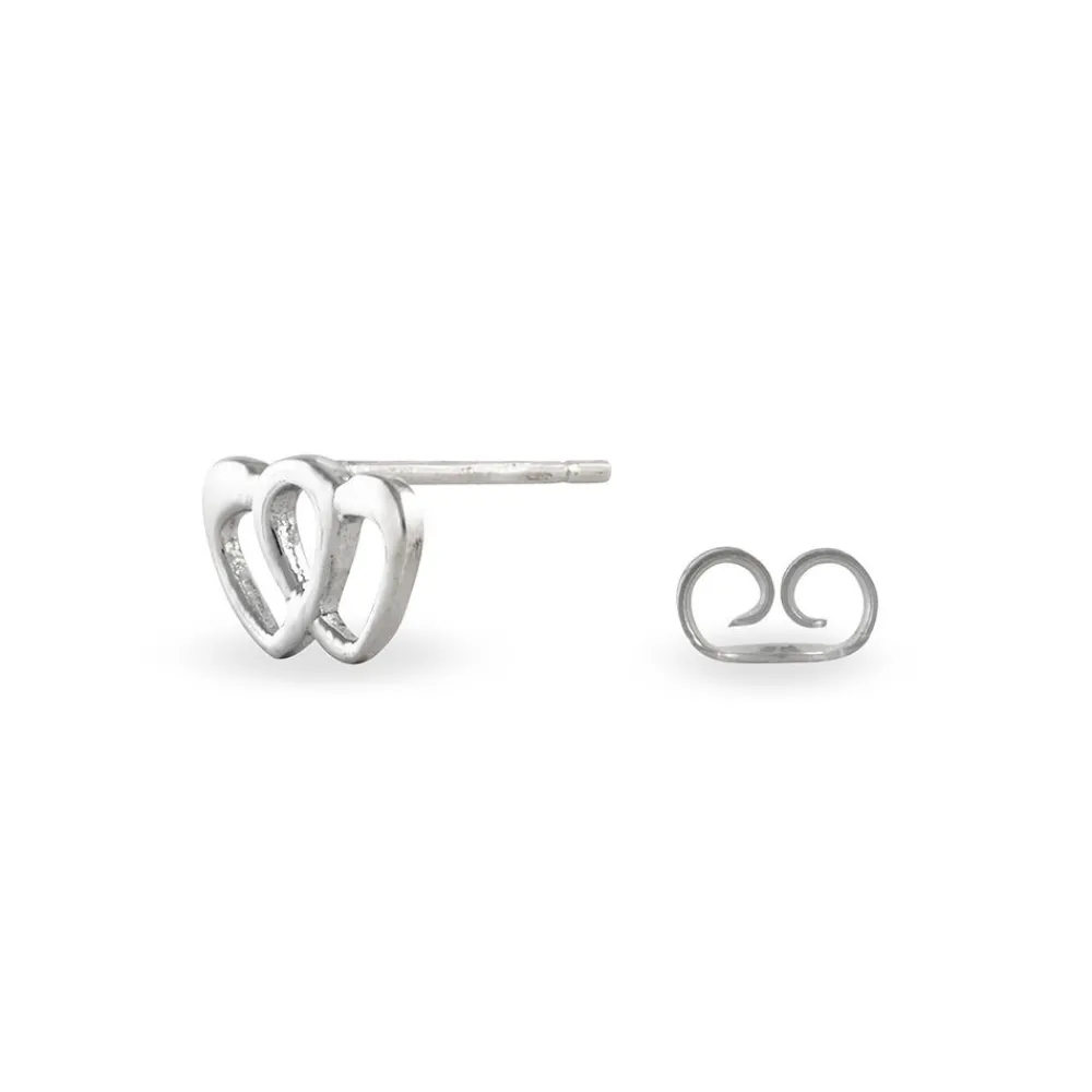 Boucles D'oreilles Puces Lehinaae Argent Blanc|Marc Orian New