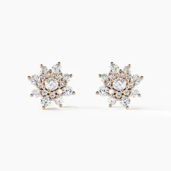 Boucles D'oreilles Puces Lorraine De Zirconium|Marc Orian
