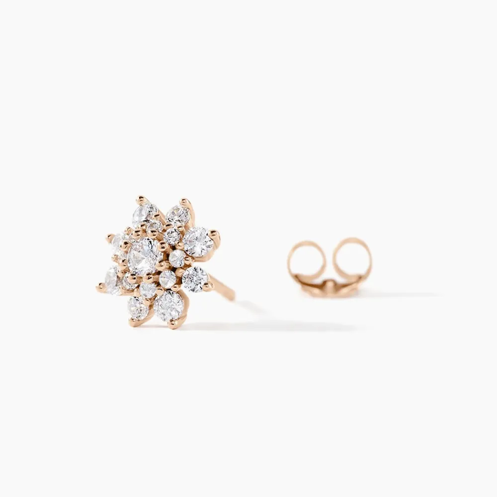 Boucles D'oreilles Puces Lorraine De Zirconium|Marc Orian
