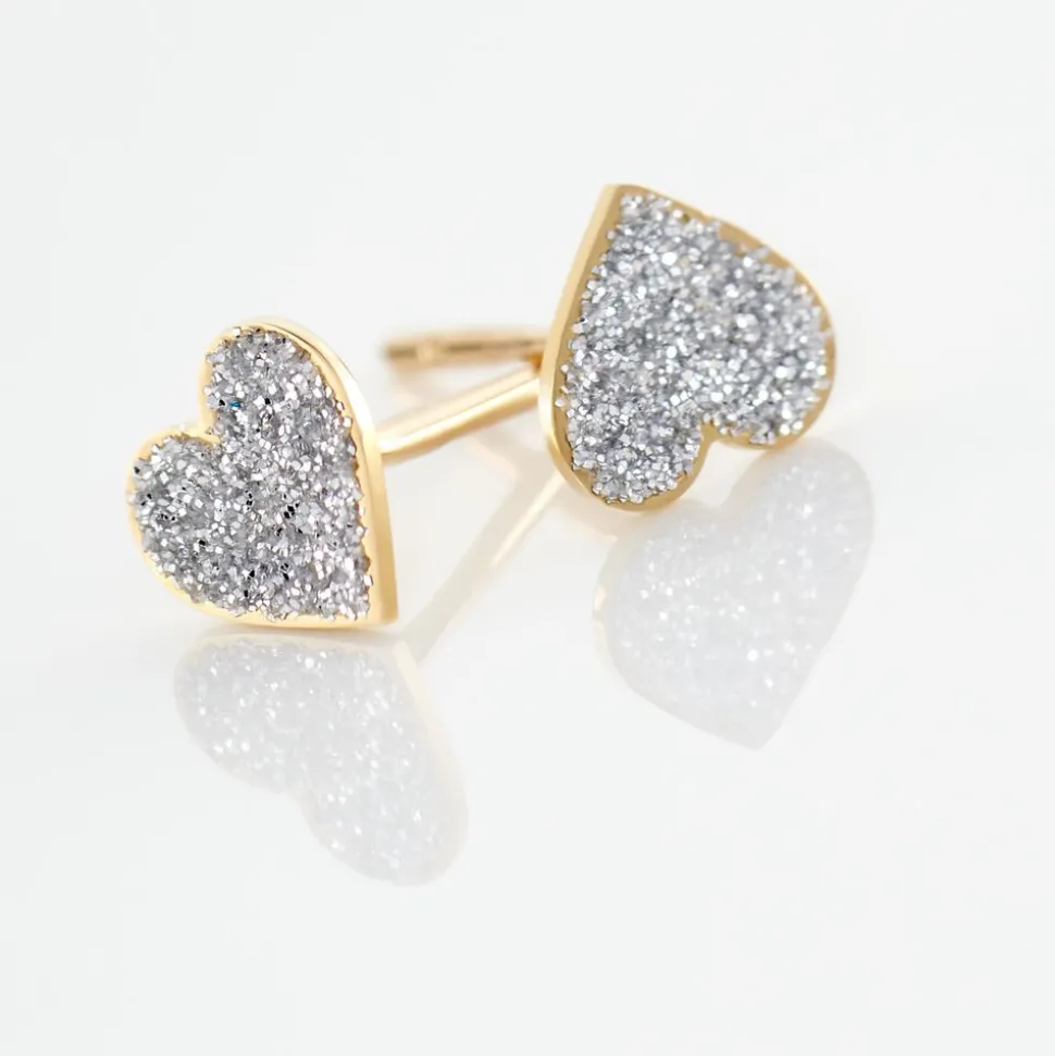 Boucles D'oreilles Puces Marta Or Jaune