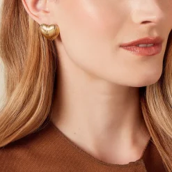 Boucles D'oreilles Puces Nolene Acier Jaune|Marc Orian Online