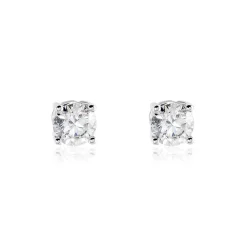Boucles D'oreilles Puces Or Blanc Victoria Diamants|Marc Orian Sale