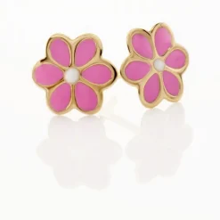 Boucles D'oreilles Puces Or Jaune Talia Email|Marc Orian Hot