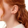 Boucles D'oreilles Puces Or Jaune Helidie Email|Marc Orian Hot