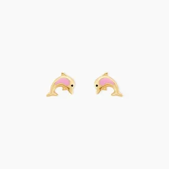 Boucles D'oreilles Puces Or Jaune Mael Smalto|Marc Orian