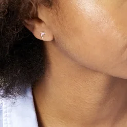 Boucles D'oreilles Puces Or Jaune Mael Smalto|Marc Orian