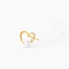 Boucles D'oreilles Puces Or Jaune Fergus Perle De Culture Oxyde|Marc Orian New