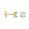 Boucles D'oreilles Puces Or Jaune Victoria Diamants|Marc Orian Discount