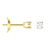 Boucles D'oreilles Puces Or Jaune Victoria Diamants|Marc Orian Hot