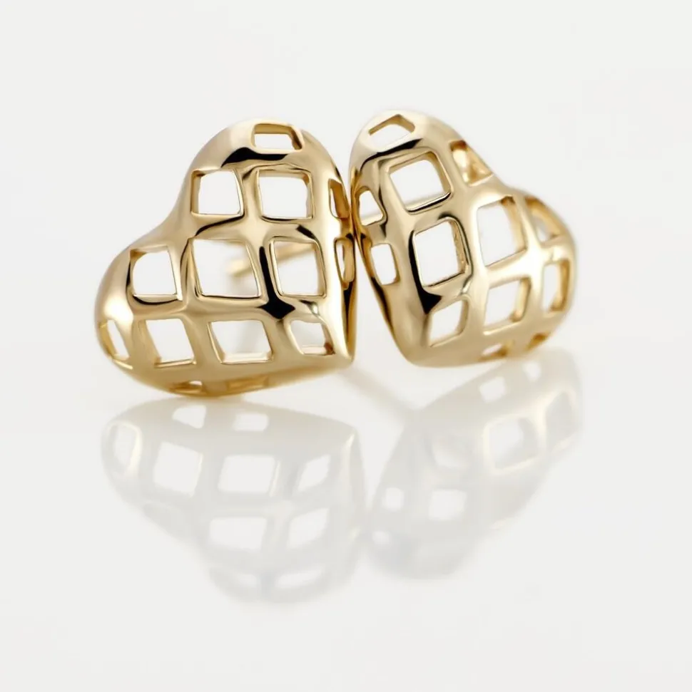 Boucles D'oreilles Puces Or Jaune Cicolluis