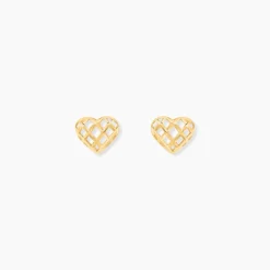 Boucles D'oreilles Puces Or Jaune Cicolluis