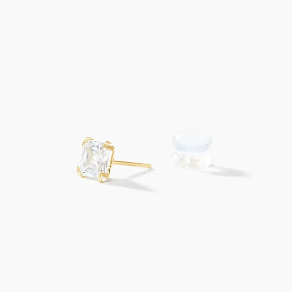 Boucles D'oreilles Puces Or Jaune Doreen Oxydes De Zirconium|Marc Orian Sale