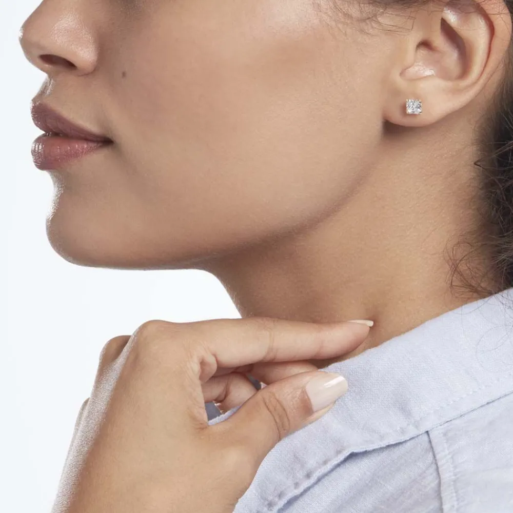 Boucles D'oreilles Puces Or Jaune Doreen Oxydes De Zirconium|Marc Orian Sale
