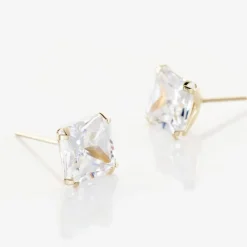 Boucles D'oreilles Puces Or Jaune Doreen Oxydes De Zirconium|Marc Orian Clearance