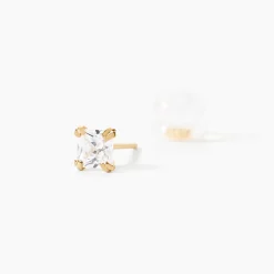Boucles D'oreilles Puces Or Jaune Doreen Oxydes De Zirconium|Marc Orian Sale
