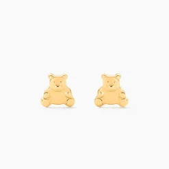 Boucles D'oreilles Puces Ours Or Or Jaune|Marc Orian Outlet
