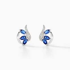 Boucles D'oreilles Puces Petale Et Diamant|Marc Orian Sale