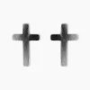 Boucles D'oreilles Puces Phebus Him Acier Noir