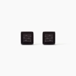 Boucles D'oreilles Puces Phebus Him Acier Noir