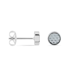 Boucles D'oreilles Puces Phebus Him Classique Acier Blanc