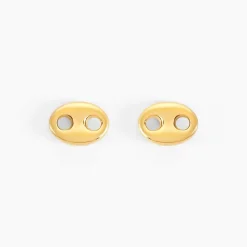 Boucles D'oreilles Puces Phebus Him Acier Doré