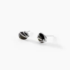 Boucles D'oreilles Puces Prudencia Or Blanc Saphir|Marc Orian Sale
