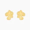 Boucles D'oreilles Puces Rahima Acier Jaune