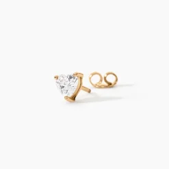 Boucles D'Oreilles Puces Rheane Plaqué Or Jaune Oxyde De Zirconium|Marc Orian Clearance