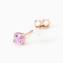 Boucles D'oreilles Puces Rio Argent Rose Oxyde|Marc Orian Best